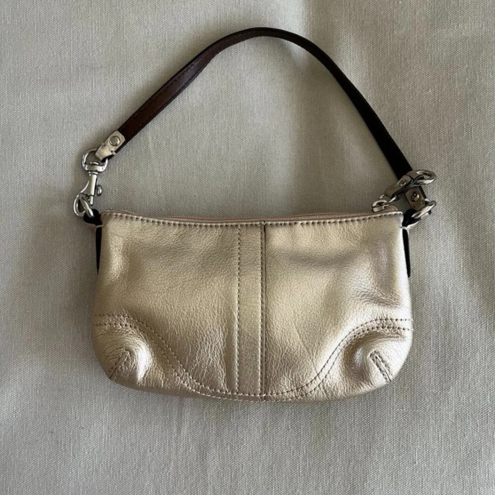 Coach Full Leather Wristlet